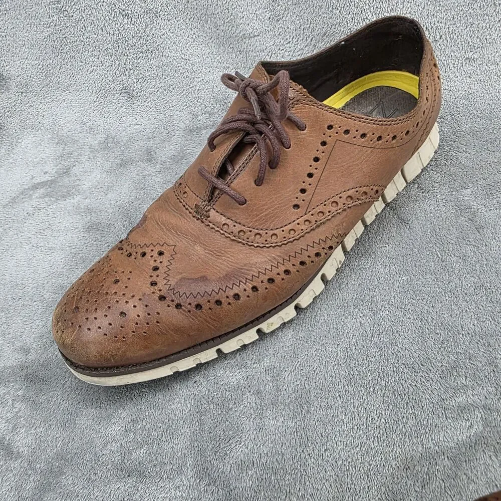 Cole Haan Zerogrand $160 Men's Wingtip Oxfords Shoes Size 11.5 M Leather C14493